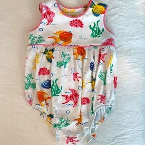 The Beaufort Bonnet Company- one piece gosh outfit. Size 6-12 months